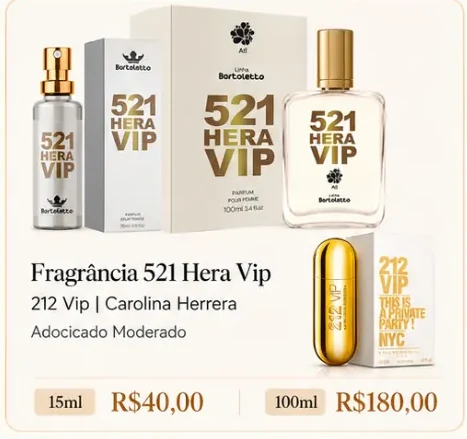 Fragrância 521 Hera Vip