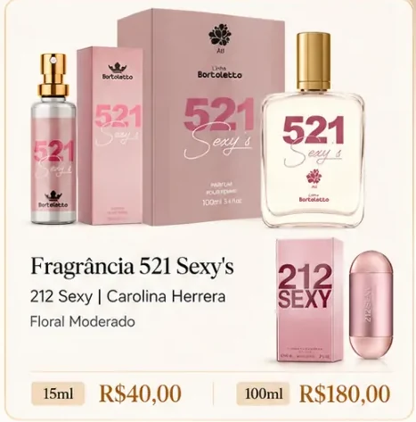 Fragrância 521 Sexy’s