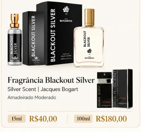 Fragrância Blackout Silver