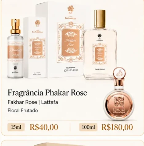 Fragrância Phakar Rose
